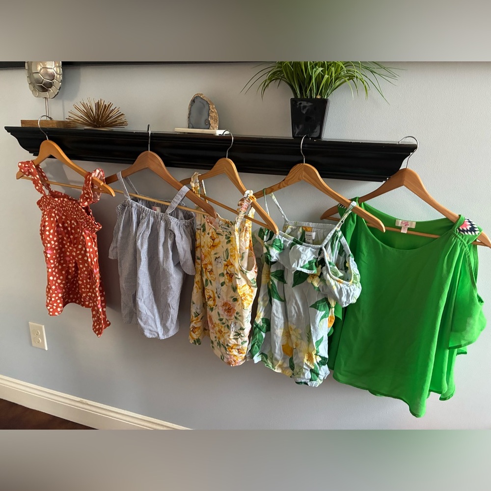 Lot of 5 girls short sleeve tops- Cat & Jack GB Girls Old Navy